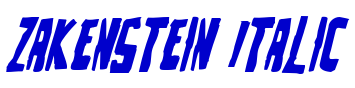 Zakenstein Italic الخط